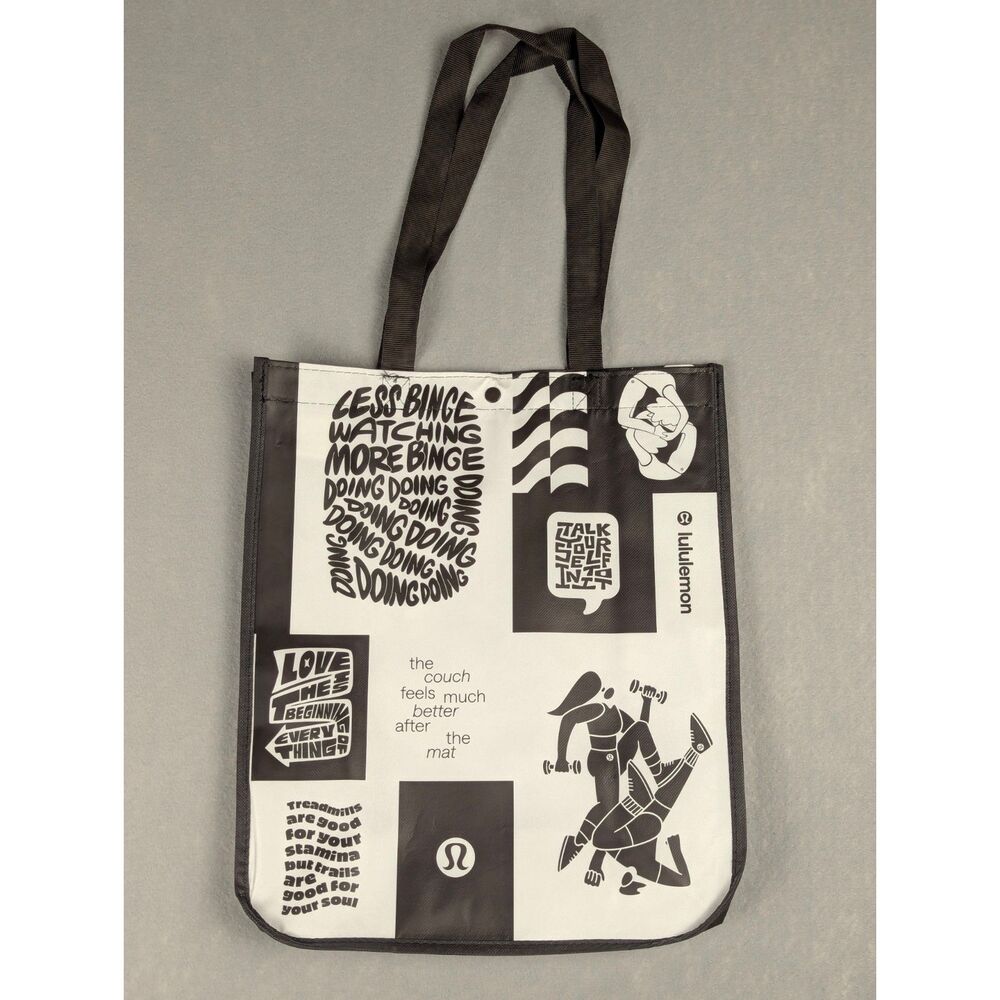 Lululemon Reusable Shopping Bag Large Spacious Eco Tote Authentic